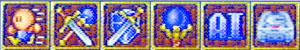 Royal 2 Battle Icons: Move, Attack, Defense, Magic, AI, System